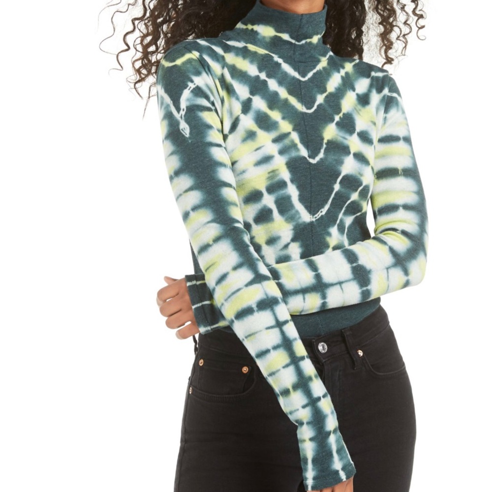 Free People Tie-Dye Turtle Neck